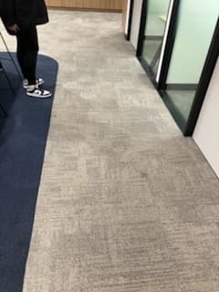 Carpet stain removal after