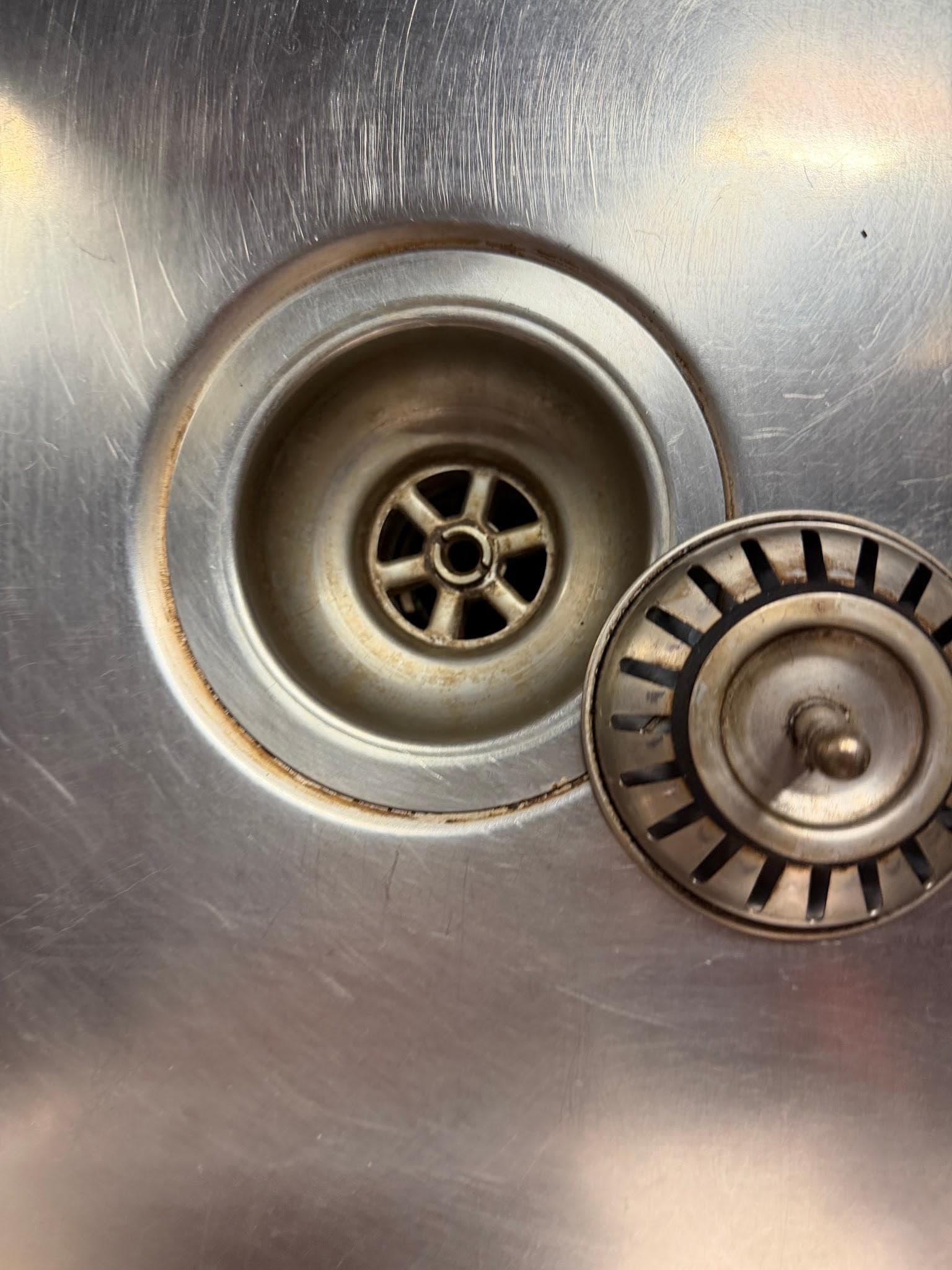 Kitchen sink deep clean before