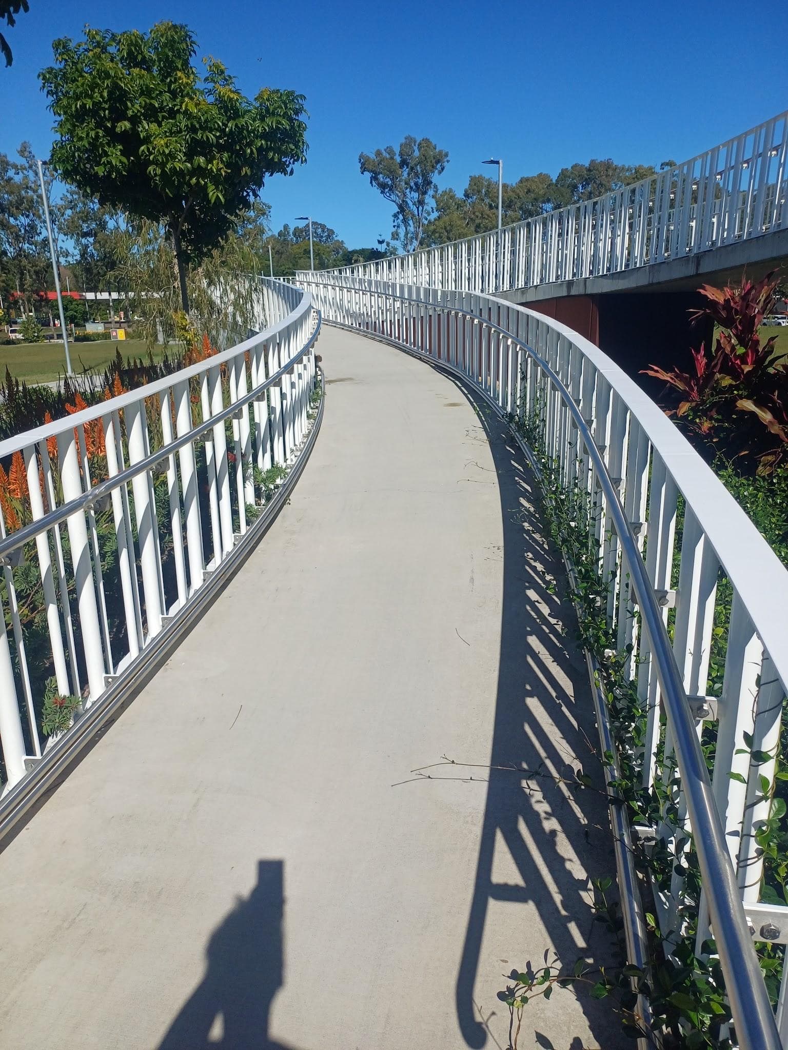 Walkway pressure wash before